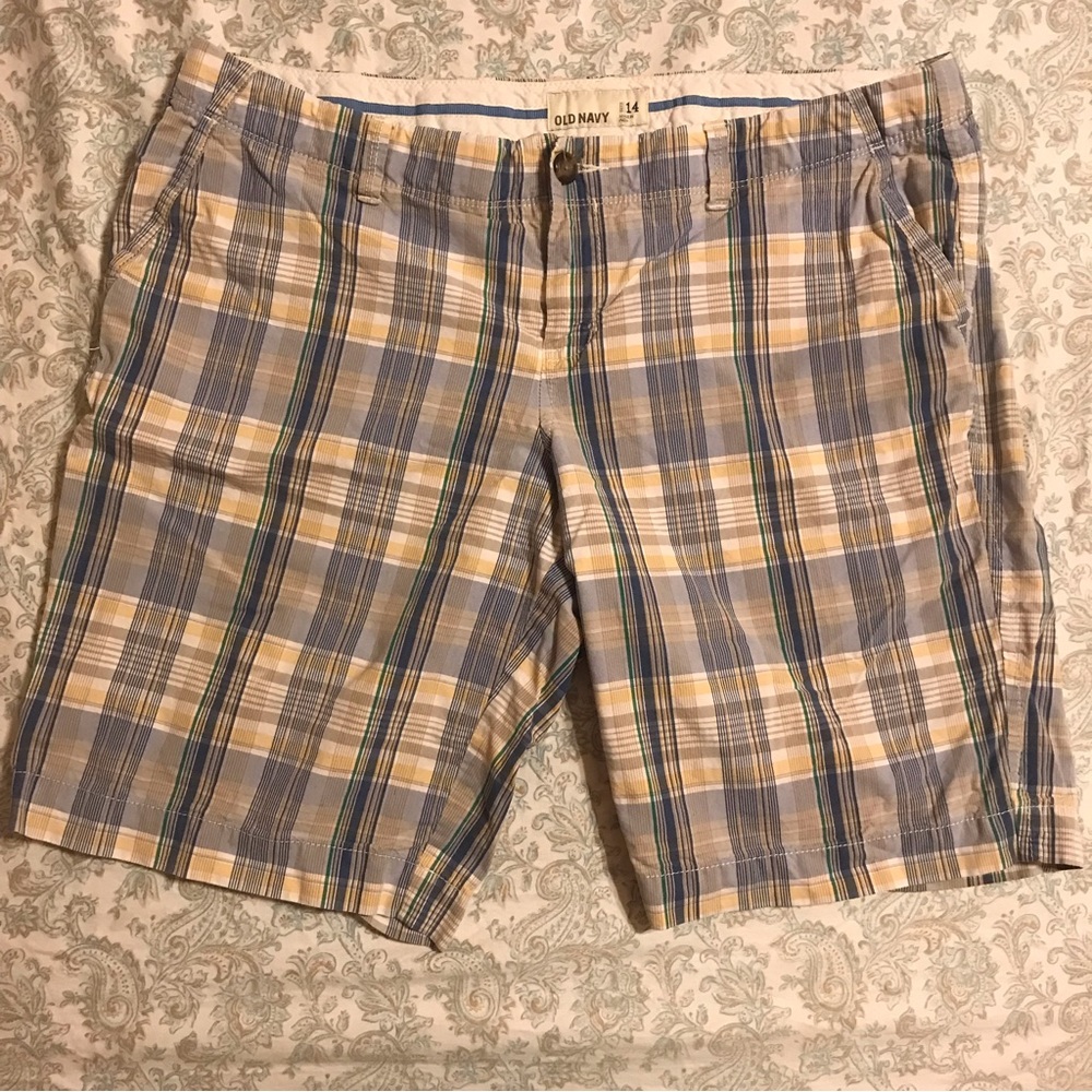 Old Navy Plaid Bermuda Shorts